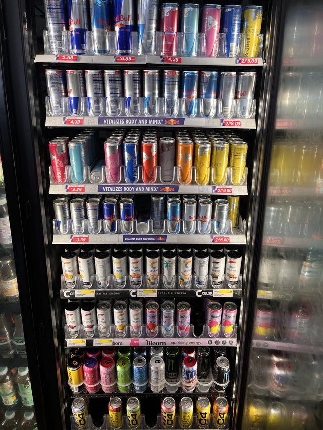 Energy drinks cooler