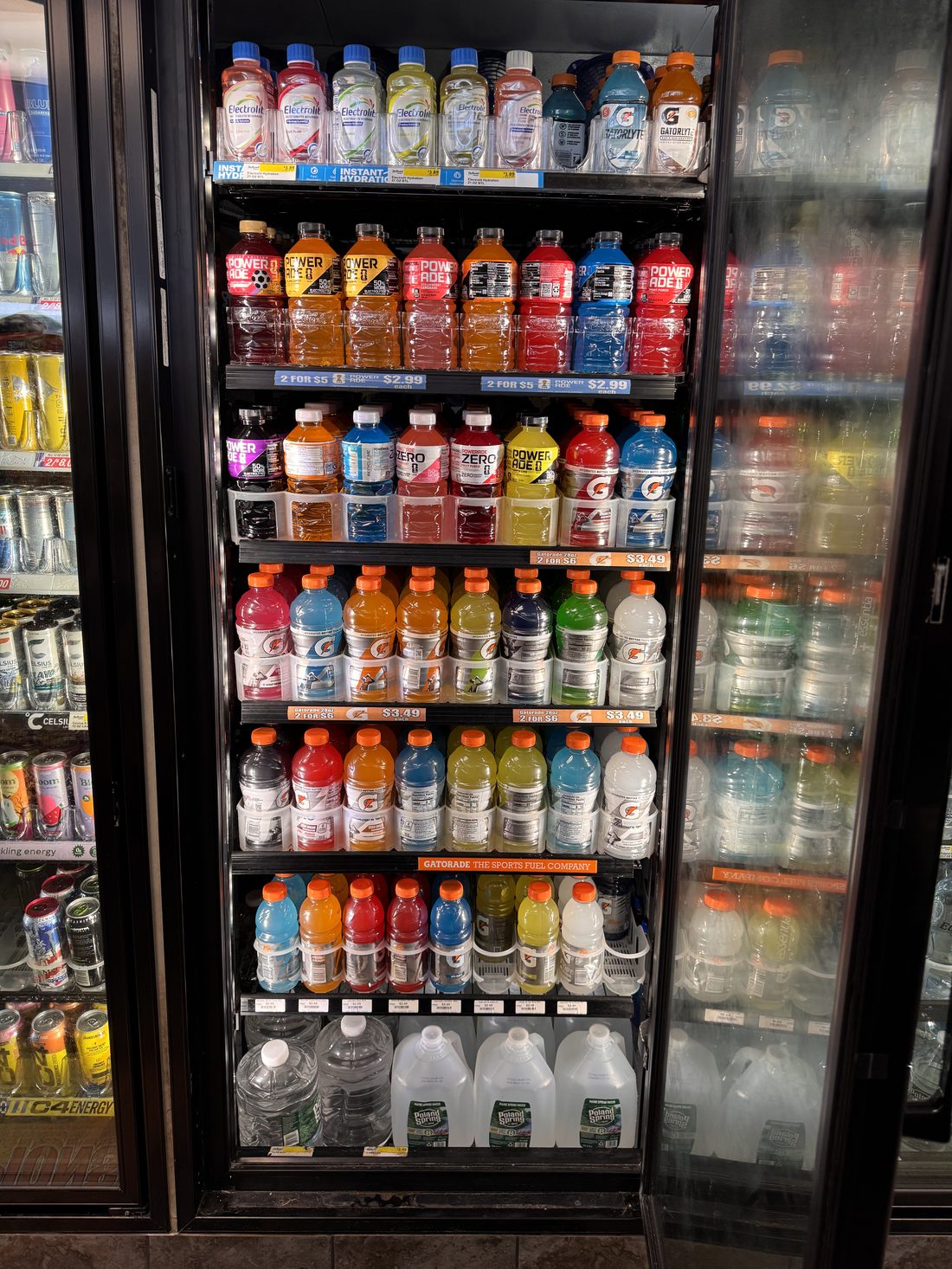 Sports drinks — Gatorade, Powerade, Electrolit