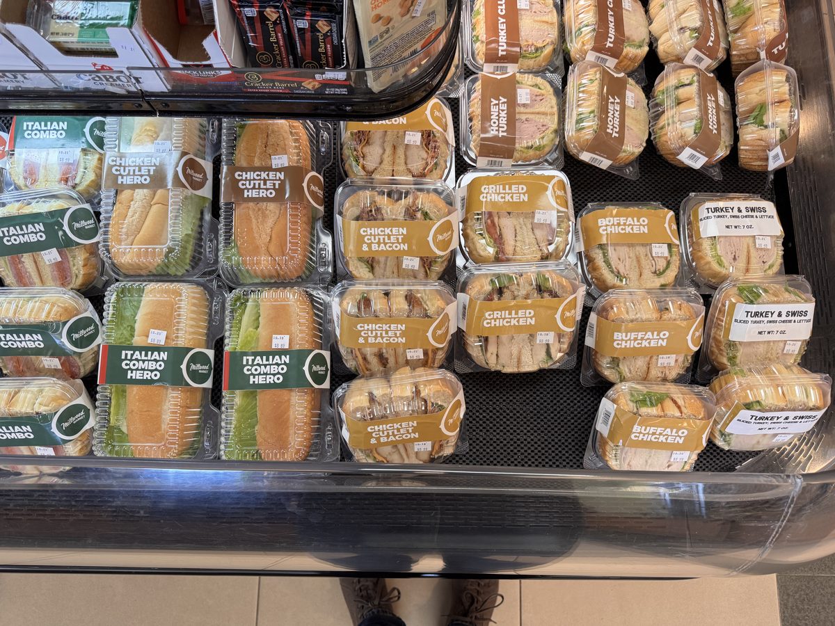 Heroes, paninis and sandwiches on rolls